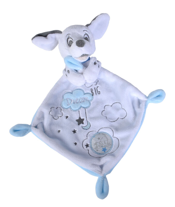  - chien dalmatien dream big bleu blanc nuage 25 cm 